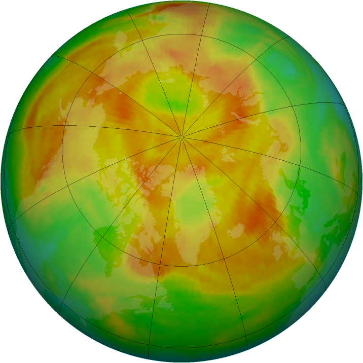 Arctic ozone map for 23 April 2000